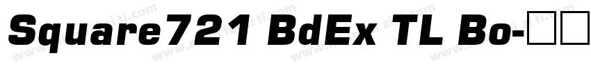 Square721 BdEx TL Bo字体转换